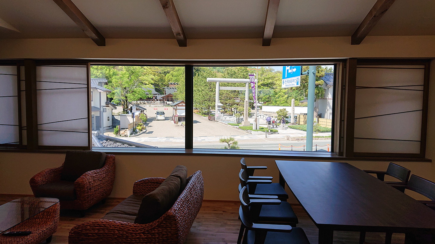 眺望,元伊勢籠神社